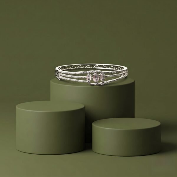 Infinity Rose Bracelet | Premium Silver Finish Micro-Pave Jewellery
